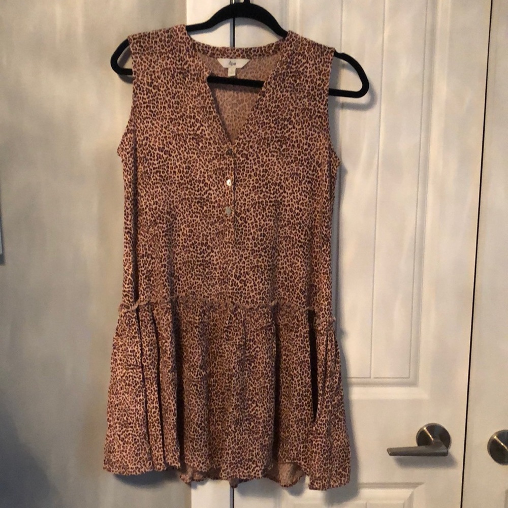 Ripe drop waist leopard print dress/tunic